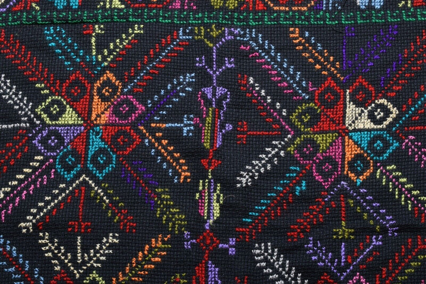 Hand Stitched embroidered Egyptian Palestinian Bedouin Tablecloth