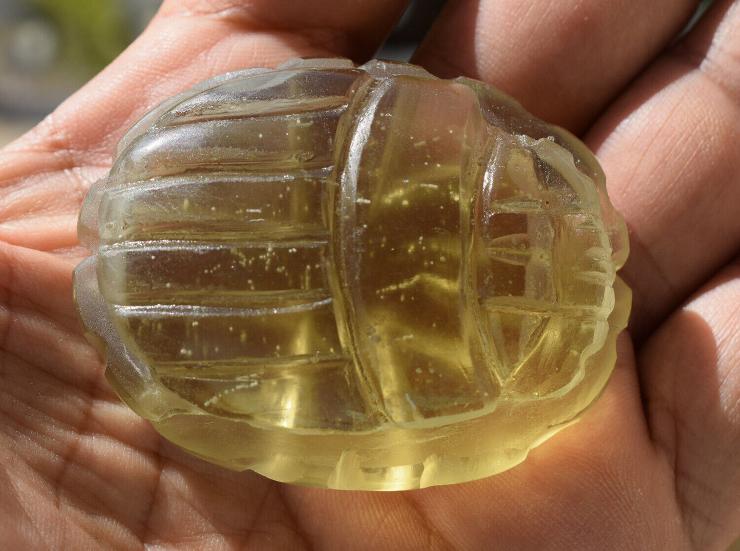 Libyan Desert Glass, Egyptian Scarab, Scarab Beetle, asteroids Impact, 386 Carat