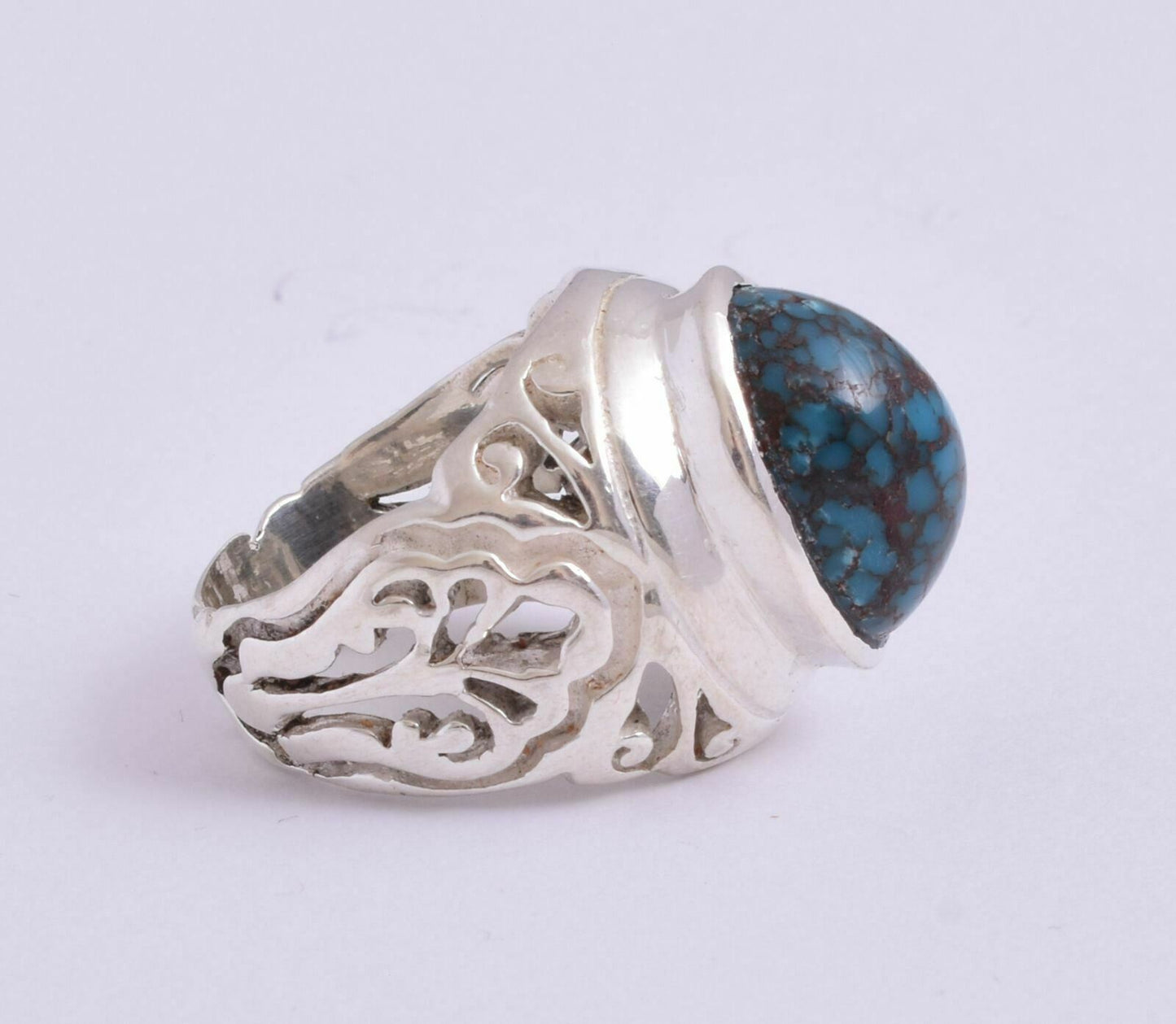 Egyptian Turquoise Sterling silver Men Ring-Middle Eastern