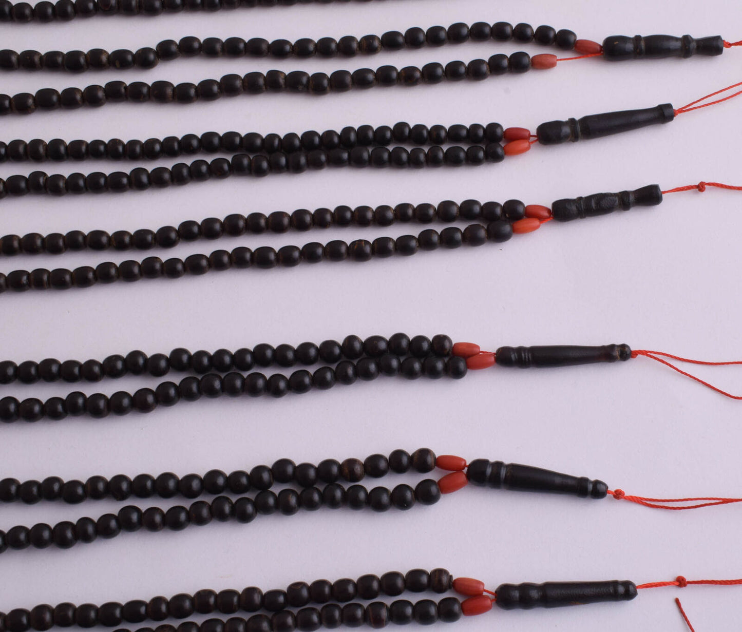 10 Prayer Beads-Antique black coral Yusr worry beads-komboloi-5mm beads