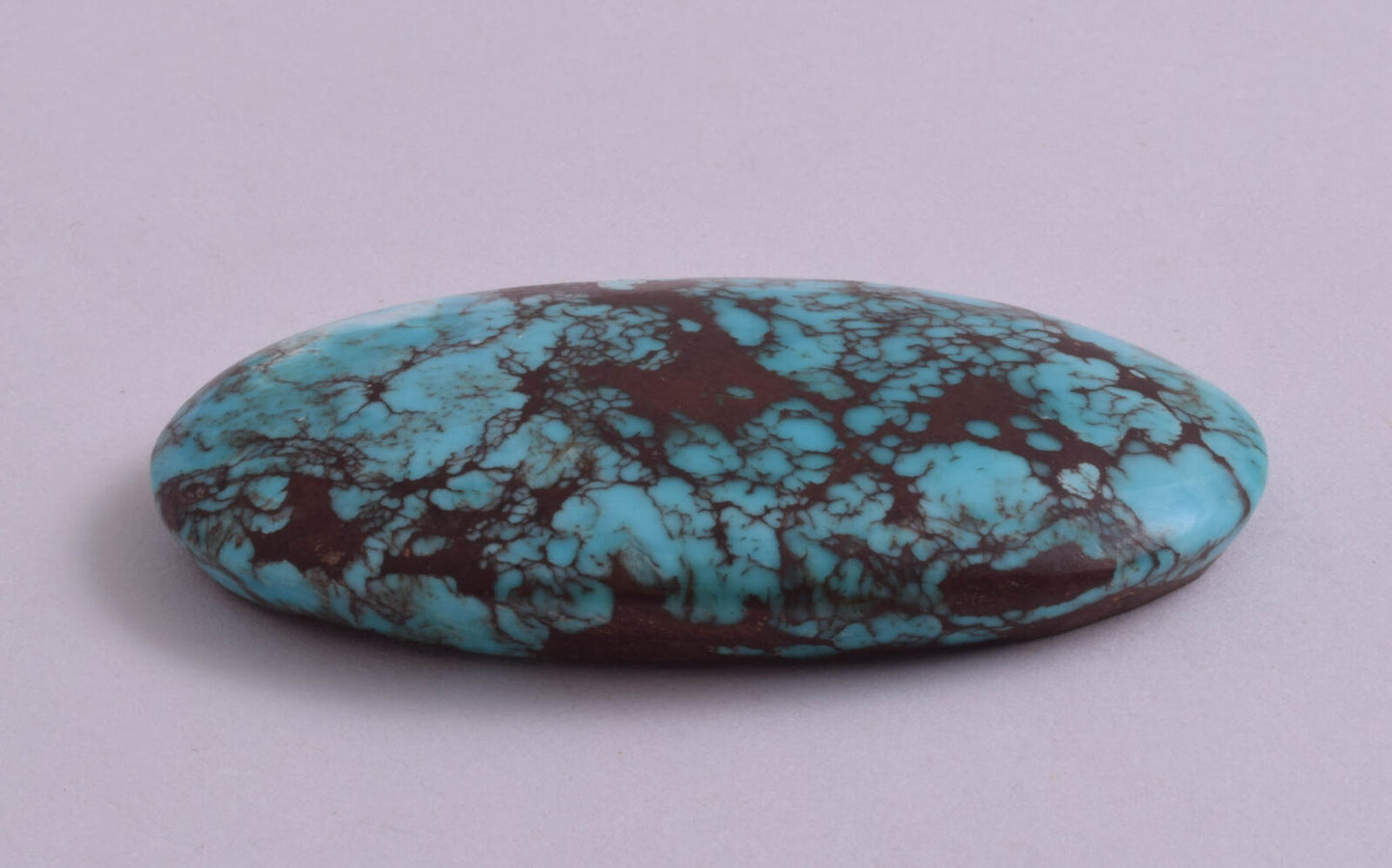 Egyptian Turquoise Cabochon/ Spiderweb Cab Cabochon stone 136 Carats/ 62mmX36mm