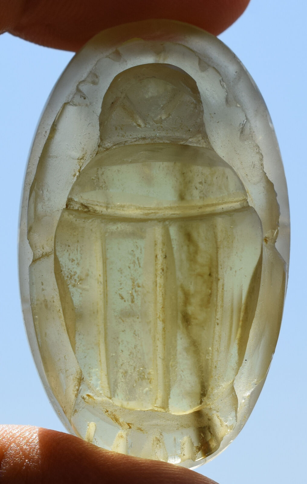 Libyan Desert Glass, Egyptian Scarab, Scarab Beetle, asteroids Impact, 151Carat