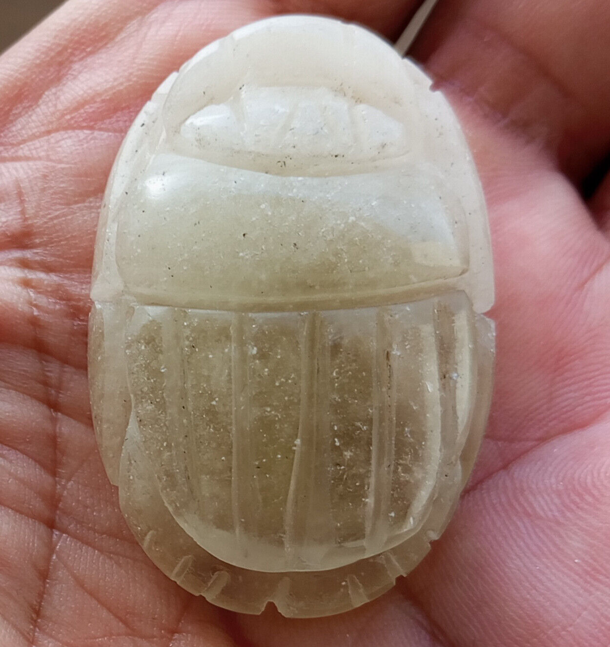 Libyan Desert Glass, Egyptian Scarab, Scarab Beetle, asteroids Impact- 140 Carat