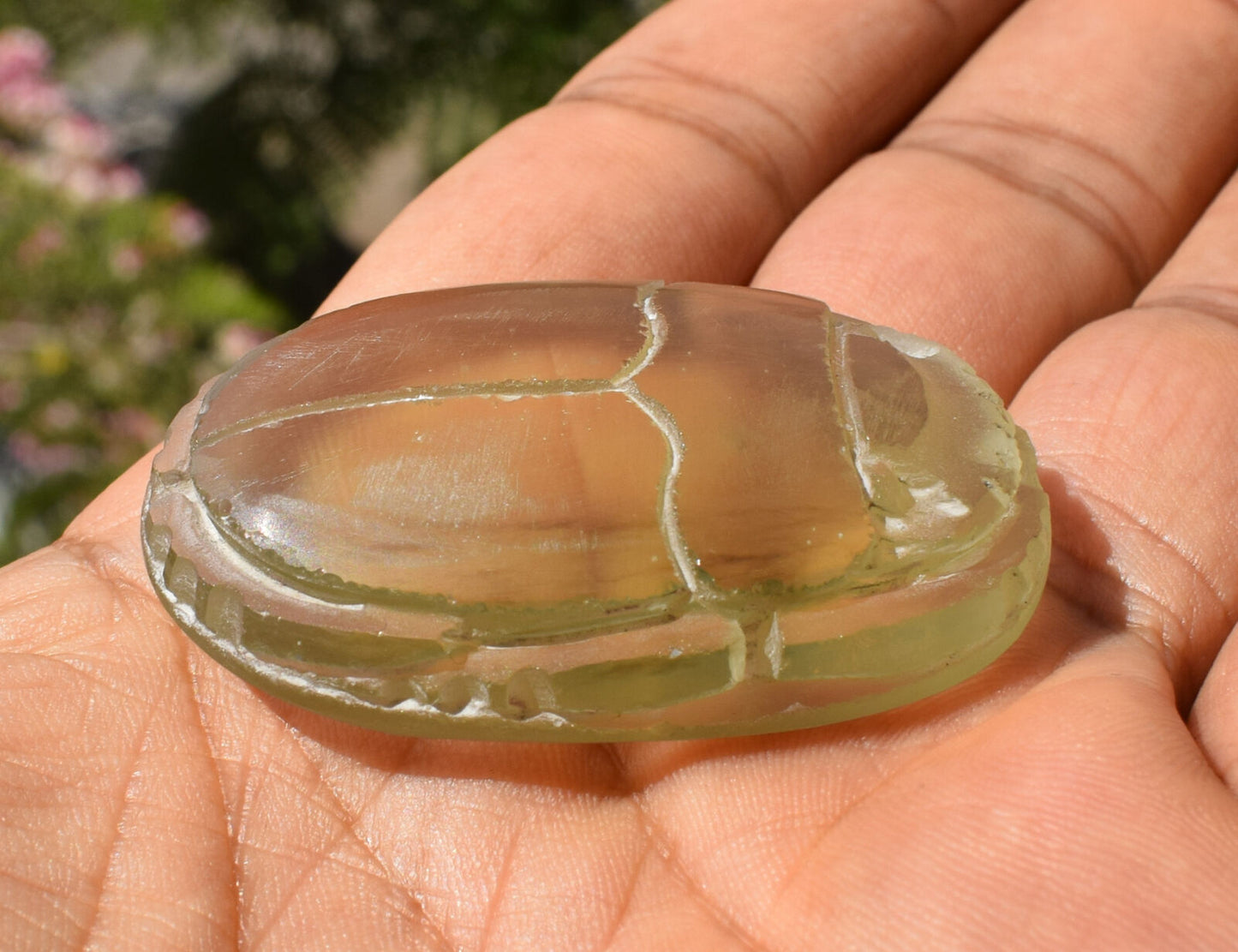 Libyan Desert Glass, Egyptian Scarab, Scarab Beetle, asteroids Impact, 131 Carat