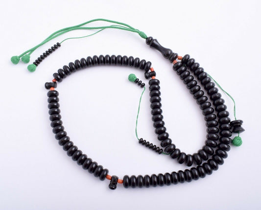 Prayer Beads- Black Coral-Yusr komboloi-Islamic Tasbih-سبحة يسر البحر الاحمر