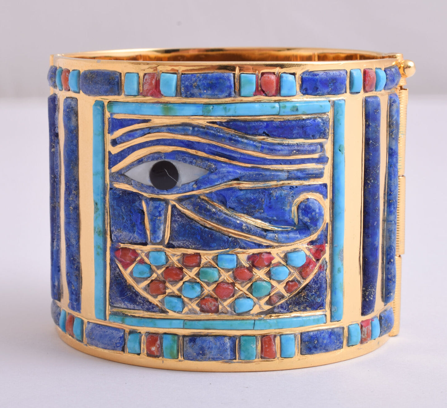 Eye of Horus Bracelet of King Tut-Egyptian Revival Bangle Bracelet-Tutankhamun