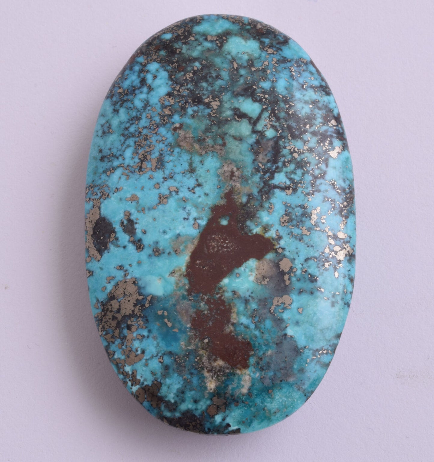 Turquoise cabochon-spiderweb turquoise-turquoise stone-Persian-413 Carats/68mm