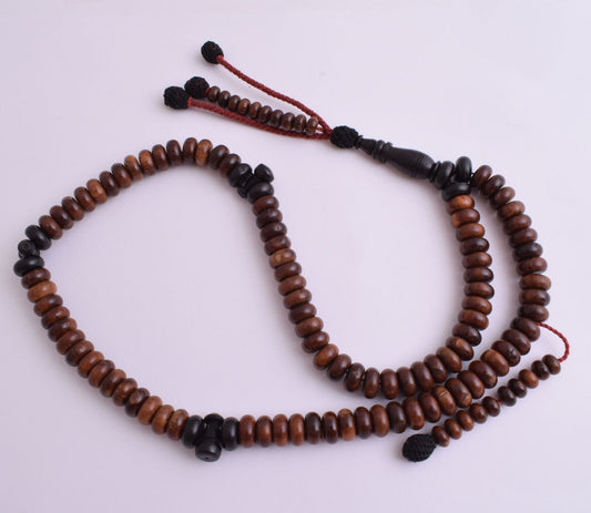 4 Pieces/ Kuka-Ebony Islamic Prayer Beads-Worry Beads-Muslim Tasbih-Dhikr