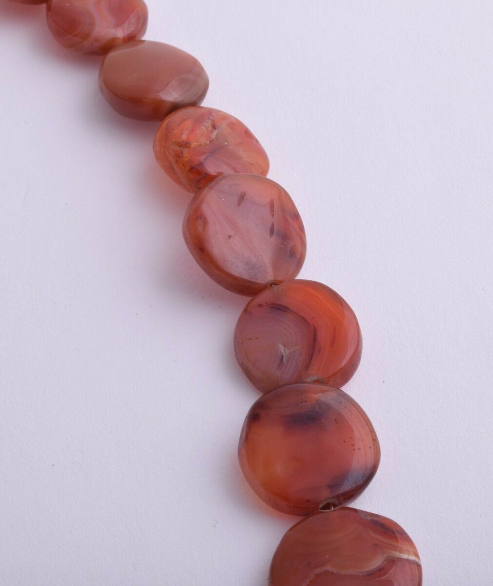 Vintage Old Carnelian Agate beads Necklace-trade beads strand-middle eastern