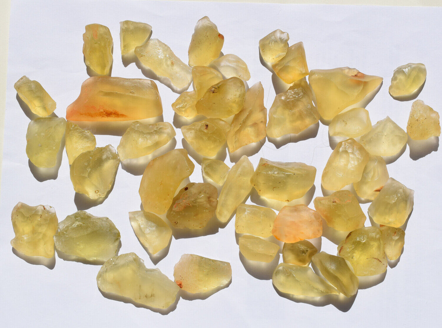 Libyan Desert glass lot-46 pieces- 480 grams- Meteorite Tektite-asteroid impact