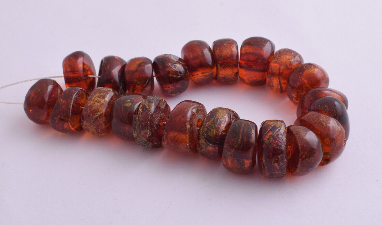 Vintage Natural genuine moroccan berber amber beads-49 gram