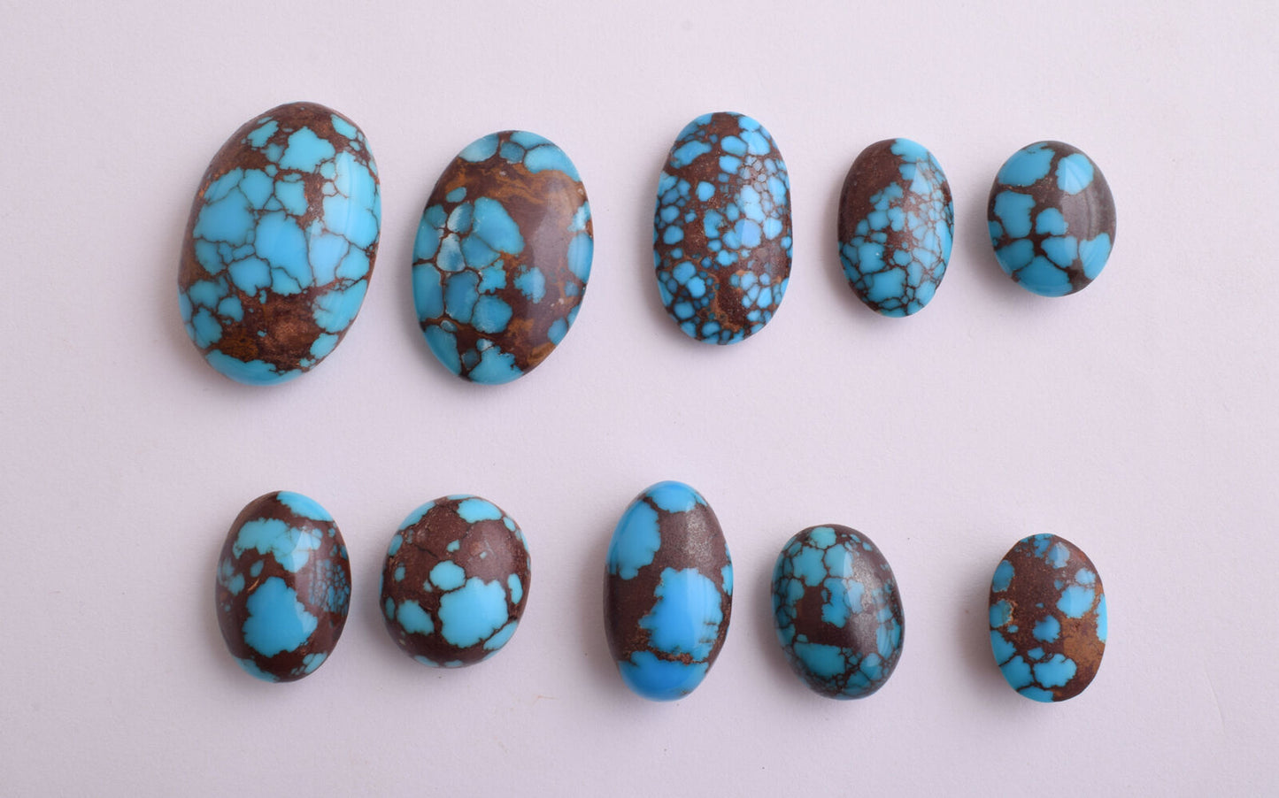 Egyptian Turquoise spiderweb Cabochon/ 10 Cab cabochon stone- 530 Carats-Lot