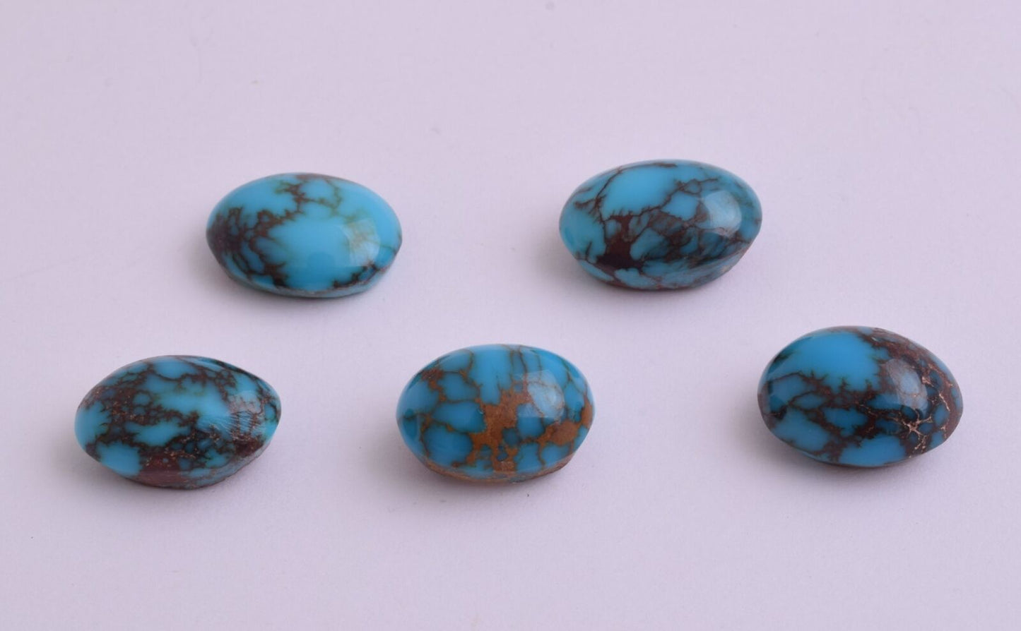 Egyptian Turquoise Cabochon/ 5 Cab Cabochon stone- 78 Carats-Lot