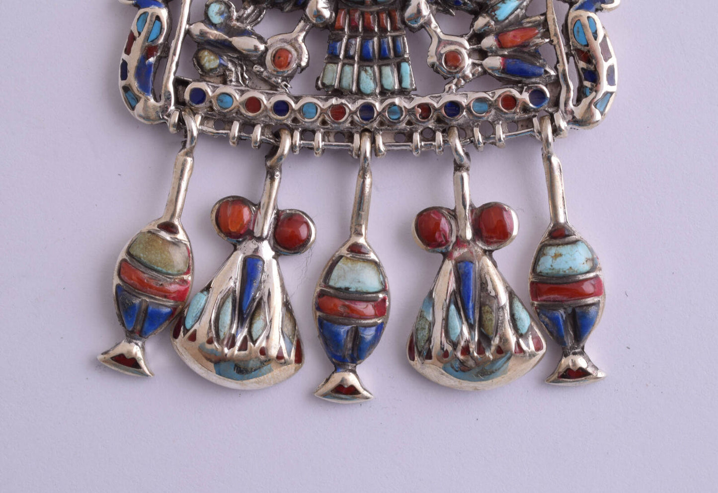 Winged Scarab Pendant of King Tut-Tutankhamun-Egyptian Silver Pendant Necklace