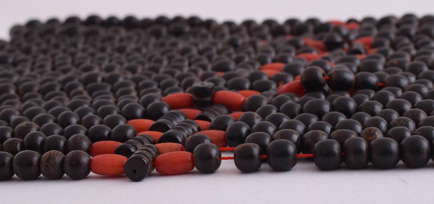 10 Prayer Beads-Antique black coral Yusr worry beads-komboloi-5mm beads