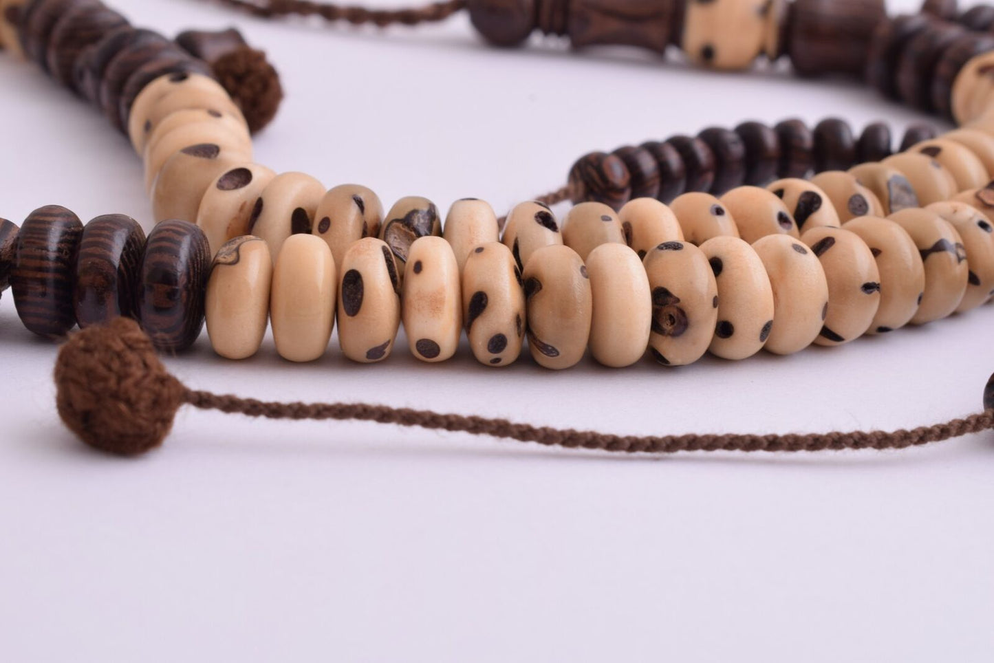 OUD Sholib/  wood Islamic Prayer Beads-Worry Beads-Muslim Tasbih-Dhikr