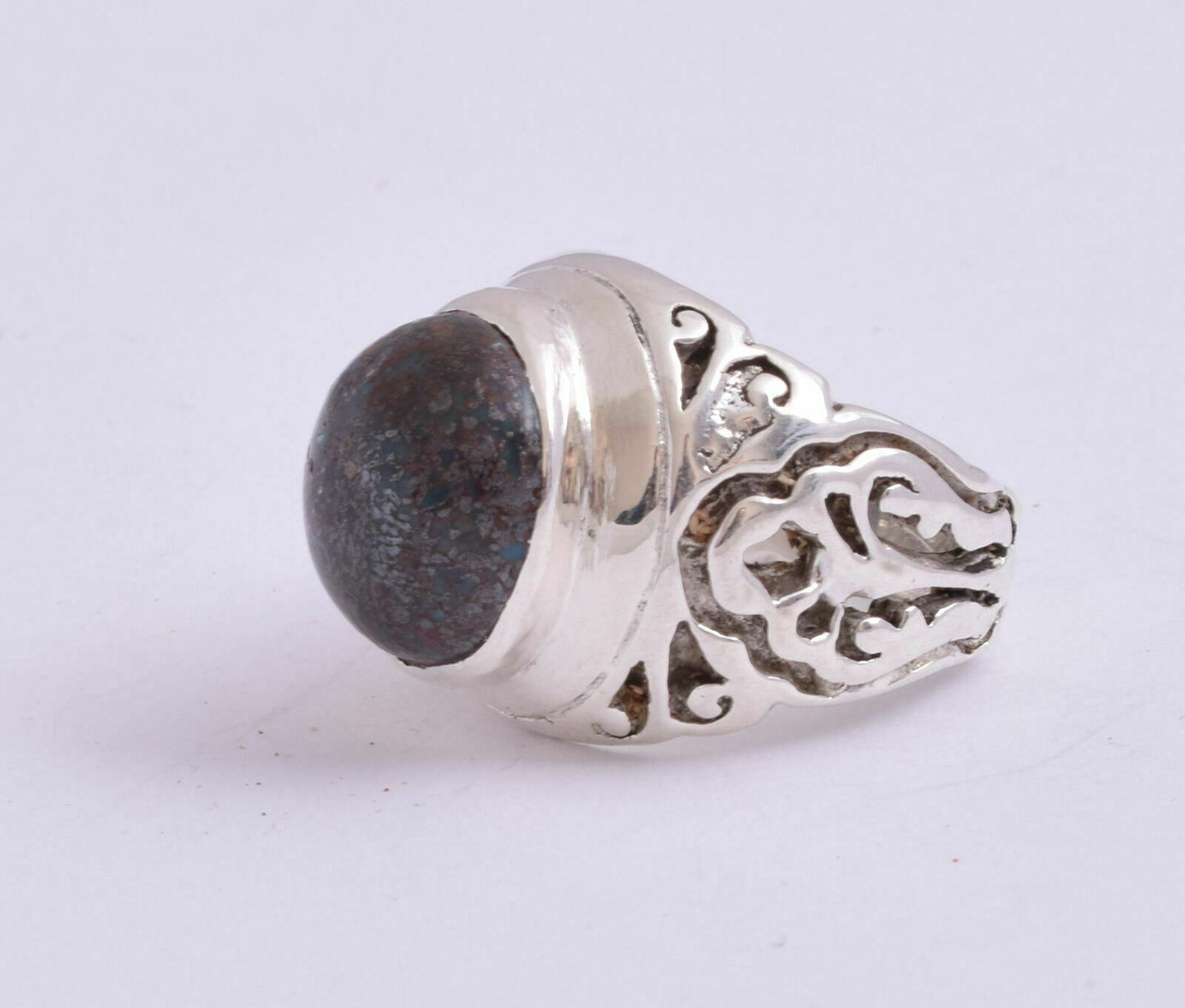 Egyptian Turquoise Sterling silver Men Ring-Middle Eastern