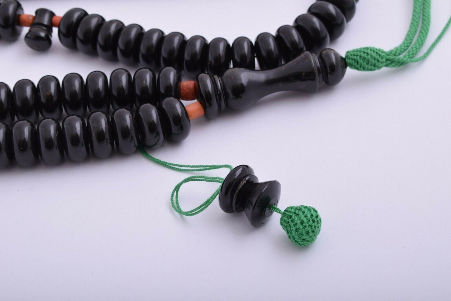 Prayer Beads- Black Coral-Yusr komboloi-Islamic Tasbih-سبحة يسر البحر الاحمر