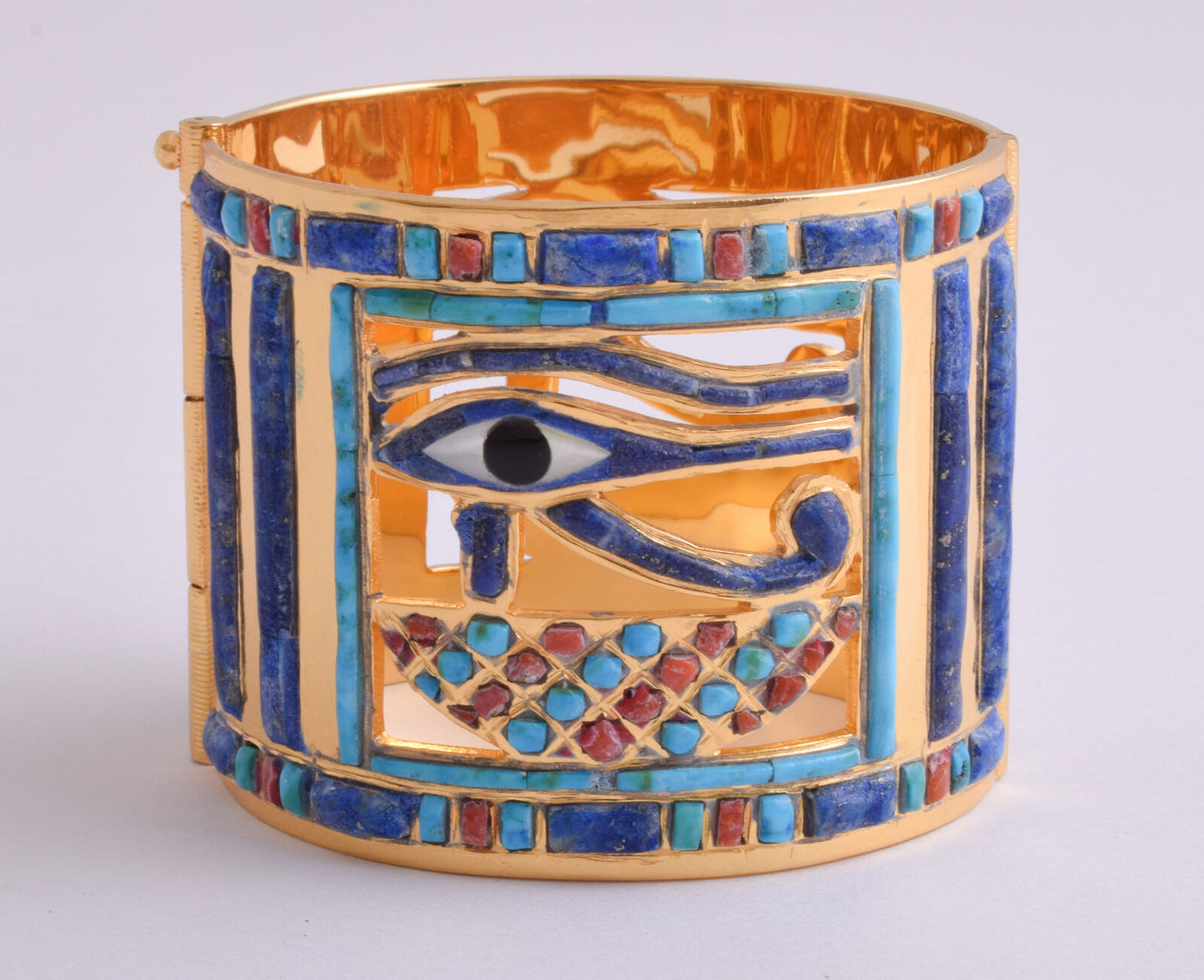 Eye of Horus Bracelet of King Tut-Egyptian Revival Bangle Bracelet-Tutankhamun