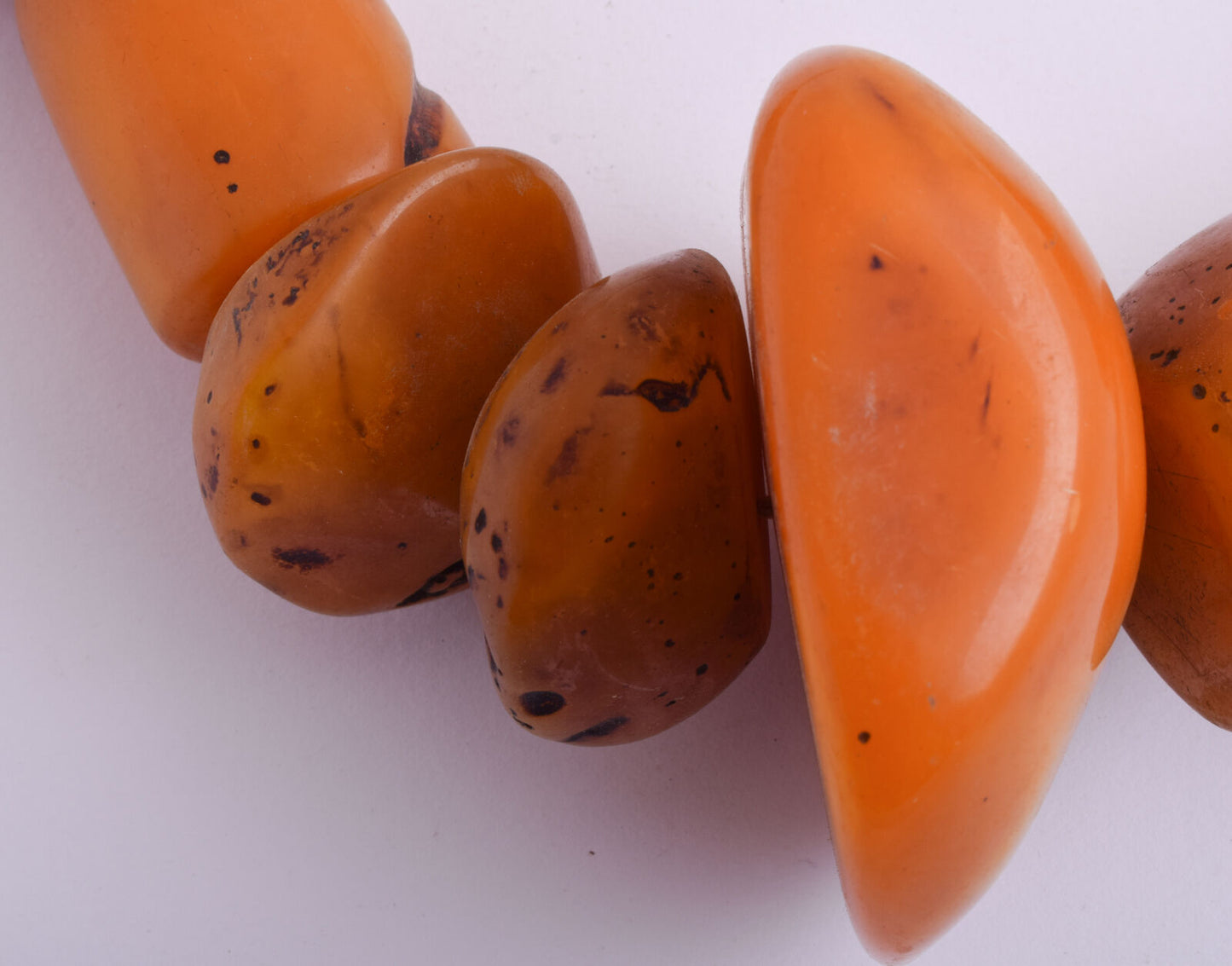 LARGE antique African Moroccan Amber Beads Strands-RESIN-FAUX amber- 600 gram