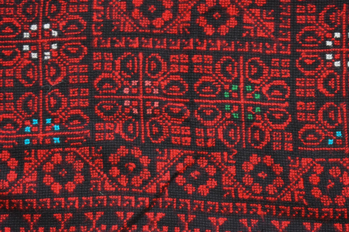 Egyptian Palestinian Bedouin Tablecloth-Hand Stitched embroidered  Tablecloth