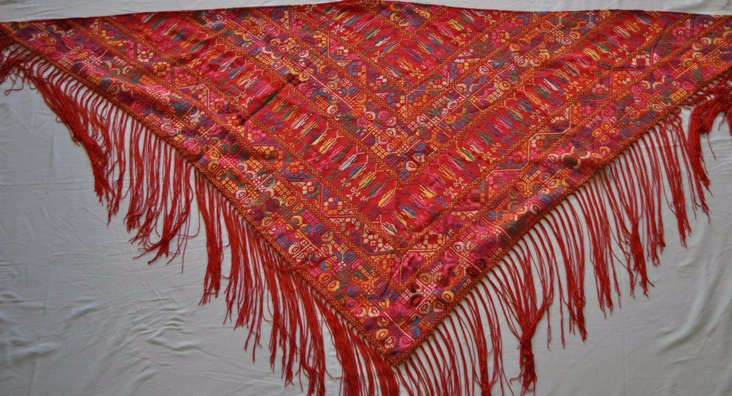 Palestinian Scarf, Embroidered Shawl, Egyptian Shawl, Bedouin Scarf, Hand Woven