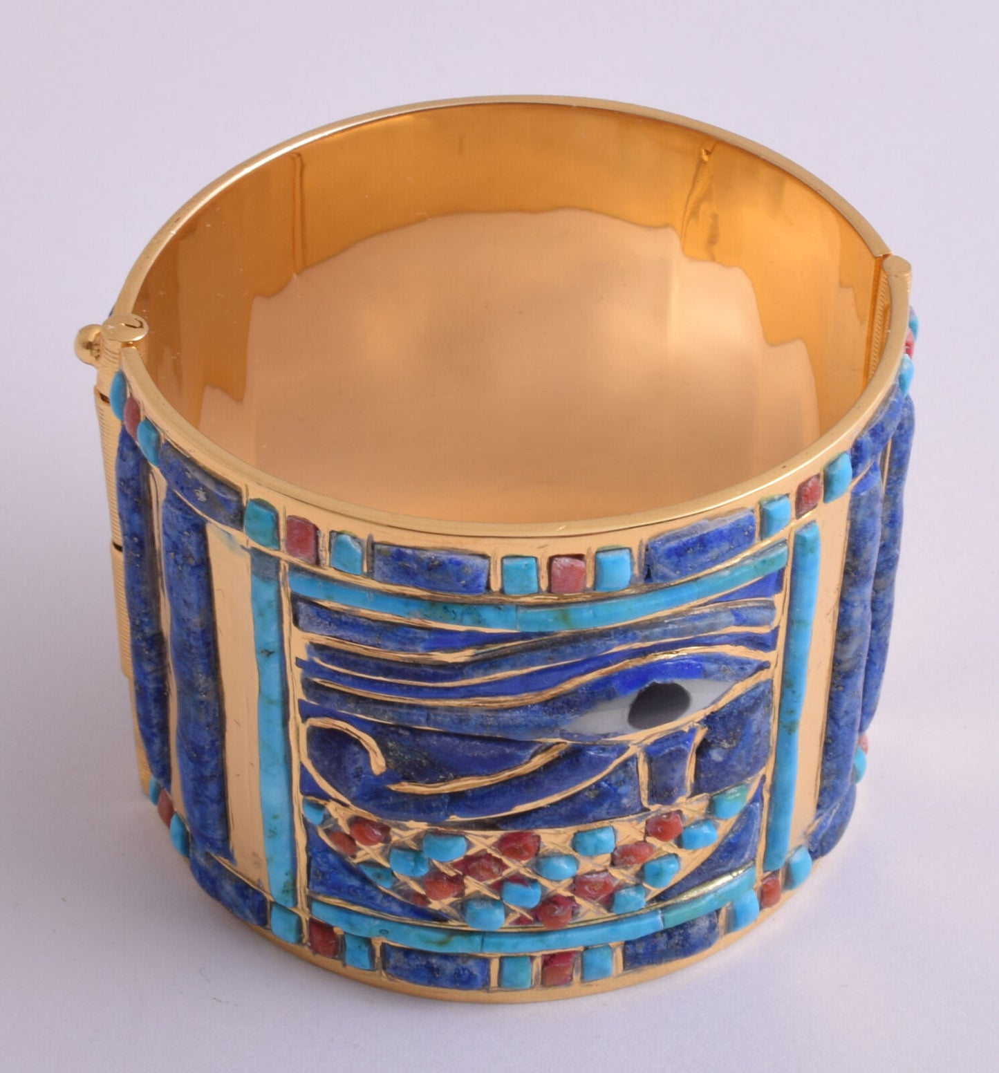 Eye of Horus Bracelet of King Tut-Egyptian Revival Bangle Bracelet-Tutankhamun