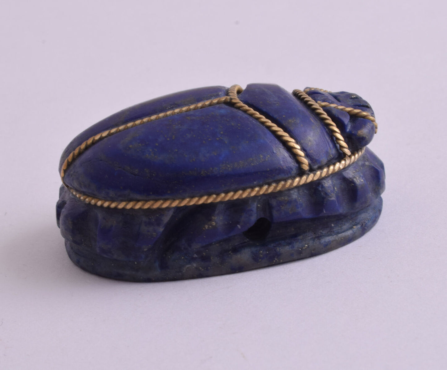 Egyptian Scarab-Hand Carved egyptian Lapis Lazuli SCARAB- 2" / 72 gram