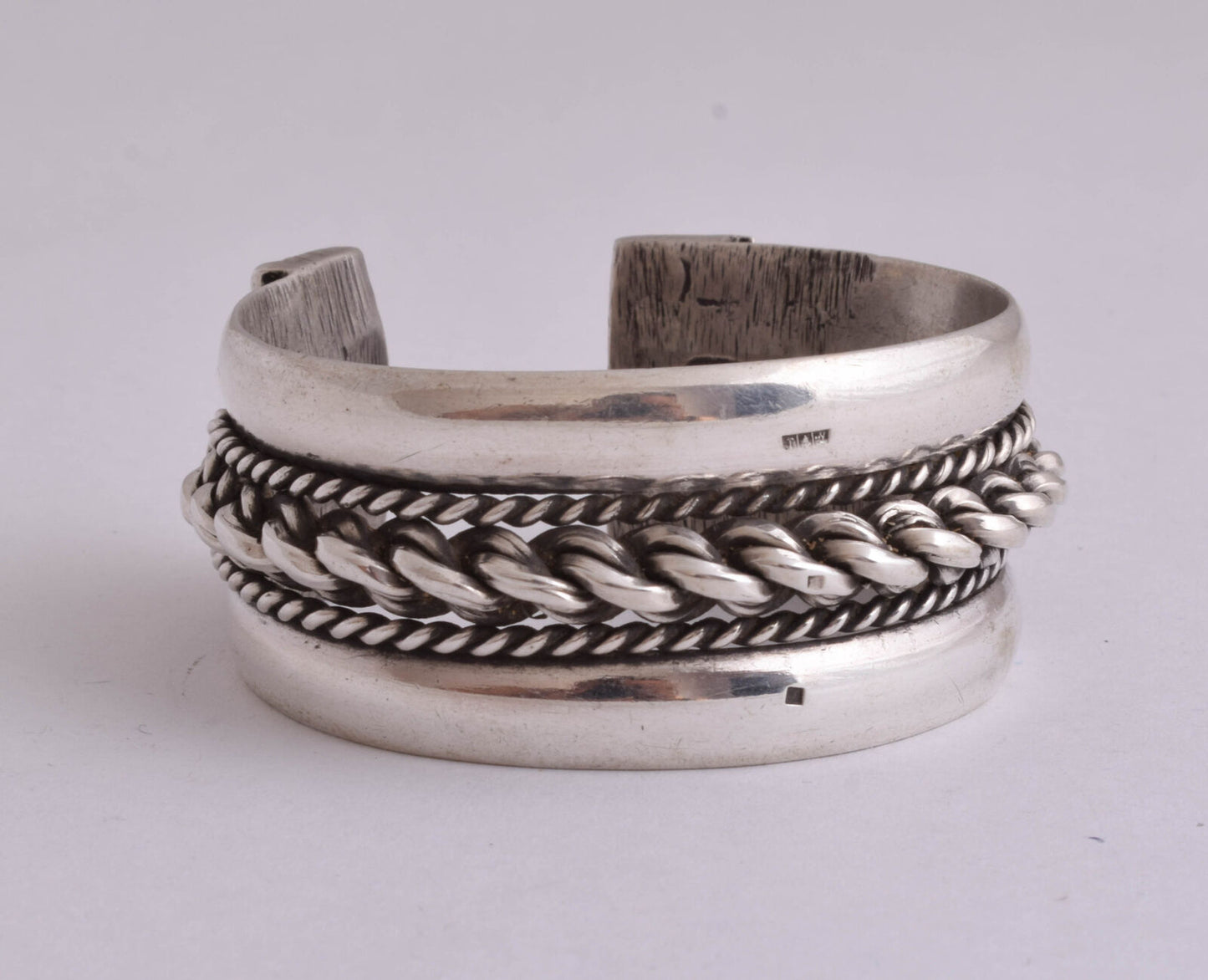 Vintage Egyptian Ethnic Bedouin Silver Siwa Bracelet Cuff