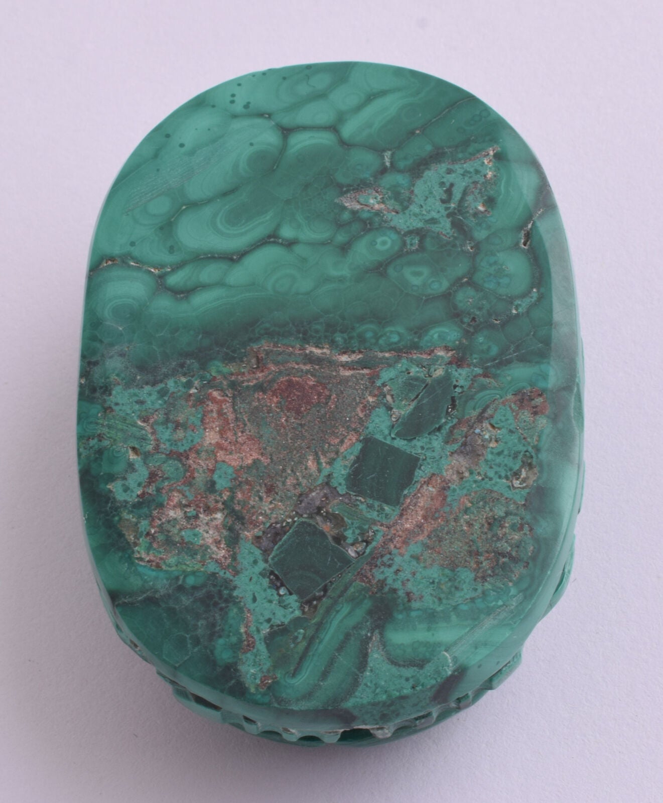 Egyptian Scarab-Carved egyptian Malachite SCARAB- 2.5" / 124 gram