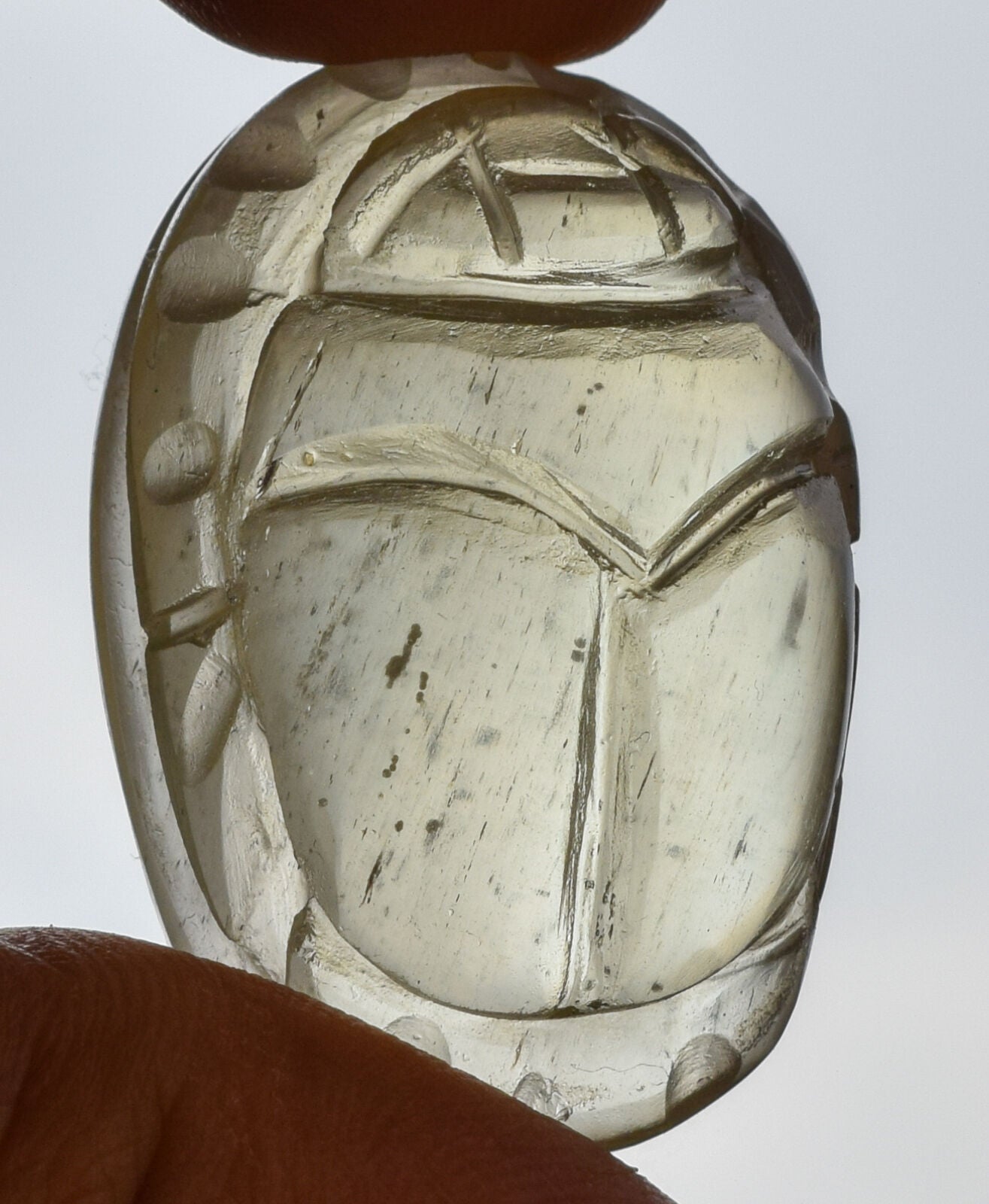 Libyan Desert Glass, Egyptian Scarab, Scarab Beetle, asteroids Impact- 115 Carat