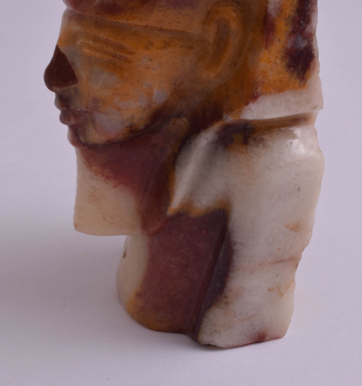 Egyptian King Tut Jasper Bust Statue-Hand Carved solid Jasper stone- +1000