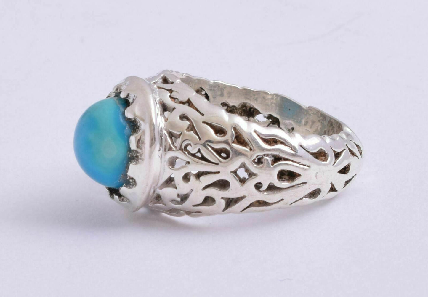 Egyptian Turquoise Sterling silver Men Ring-Middle Eastern