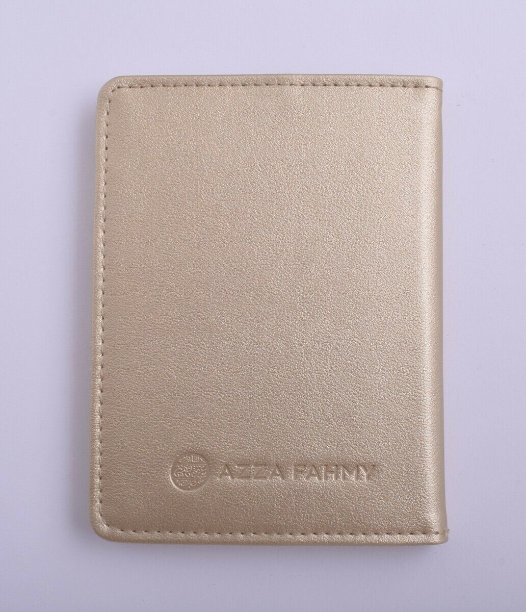 Passport Holder-Azza Fahmy-Handcrafted genuine etched leather Card holder Wallet