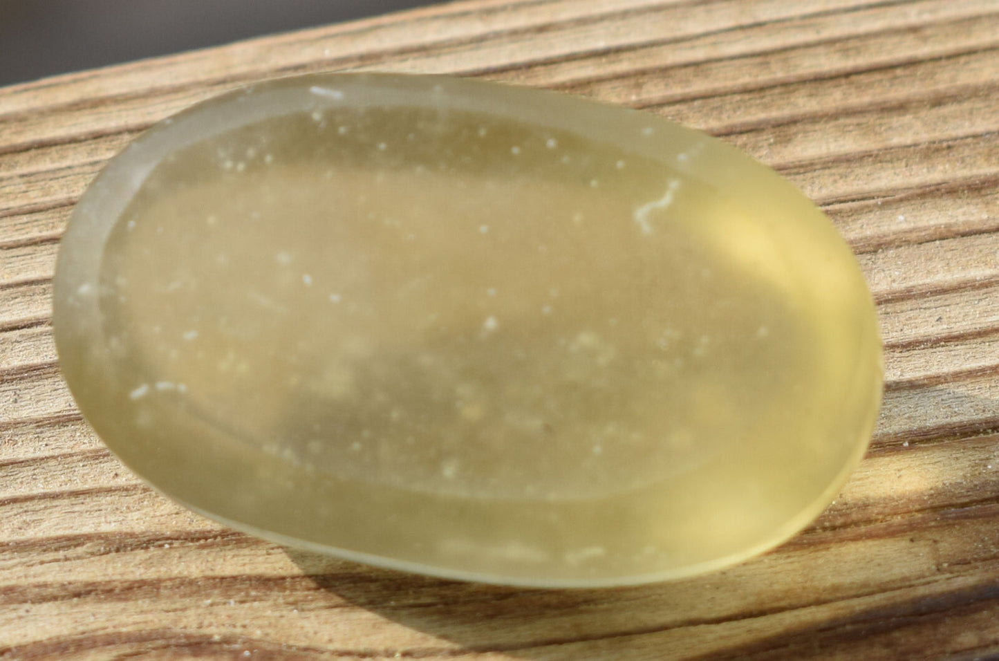 Libyan Desert glass Cabochon, desert glass from an asteroid impact- 11.3 gram