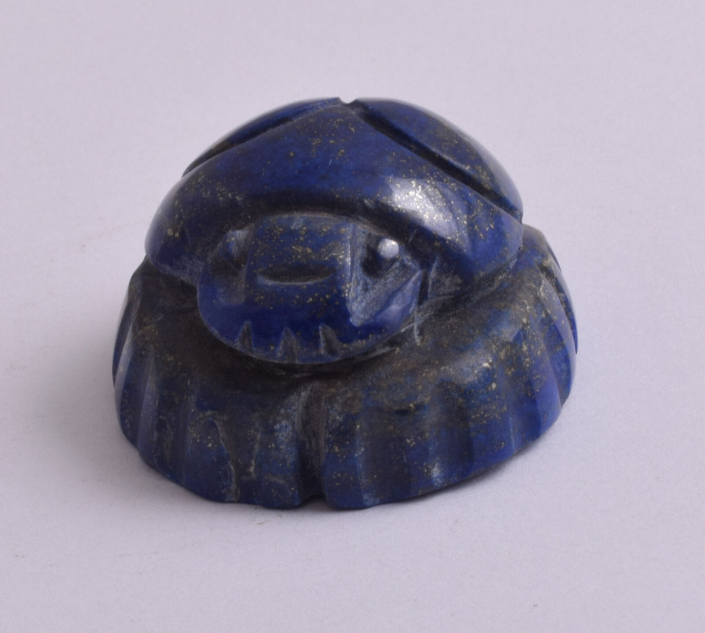 Egyptian Scarab-Carved Egyptian Lapis Lazuli Scarab- 1.6" / 56 grams