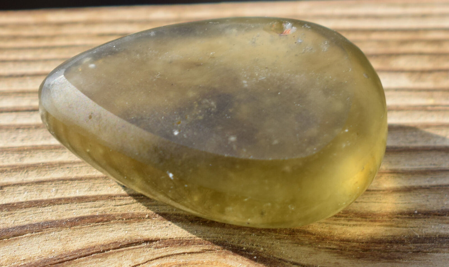 Libyan Desert glass Cabochon, desert glass from an asteroid impact- 12 gram