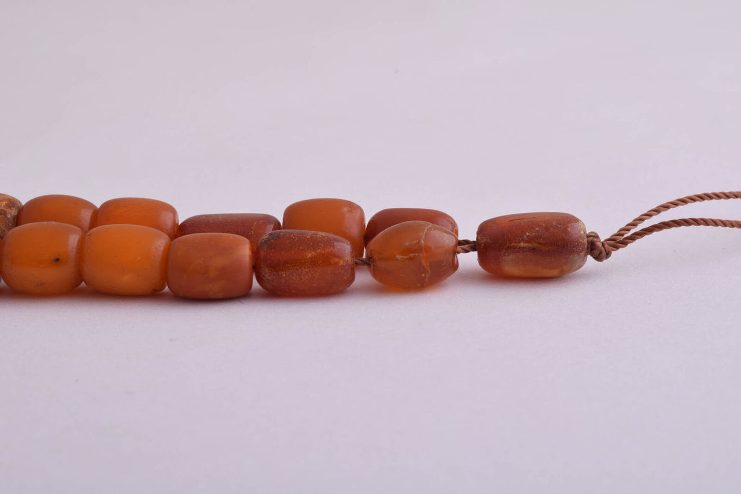 Antique natural butterscotch Amber kahraman Prayer Beads-Bernstein