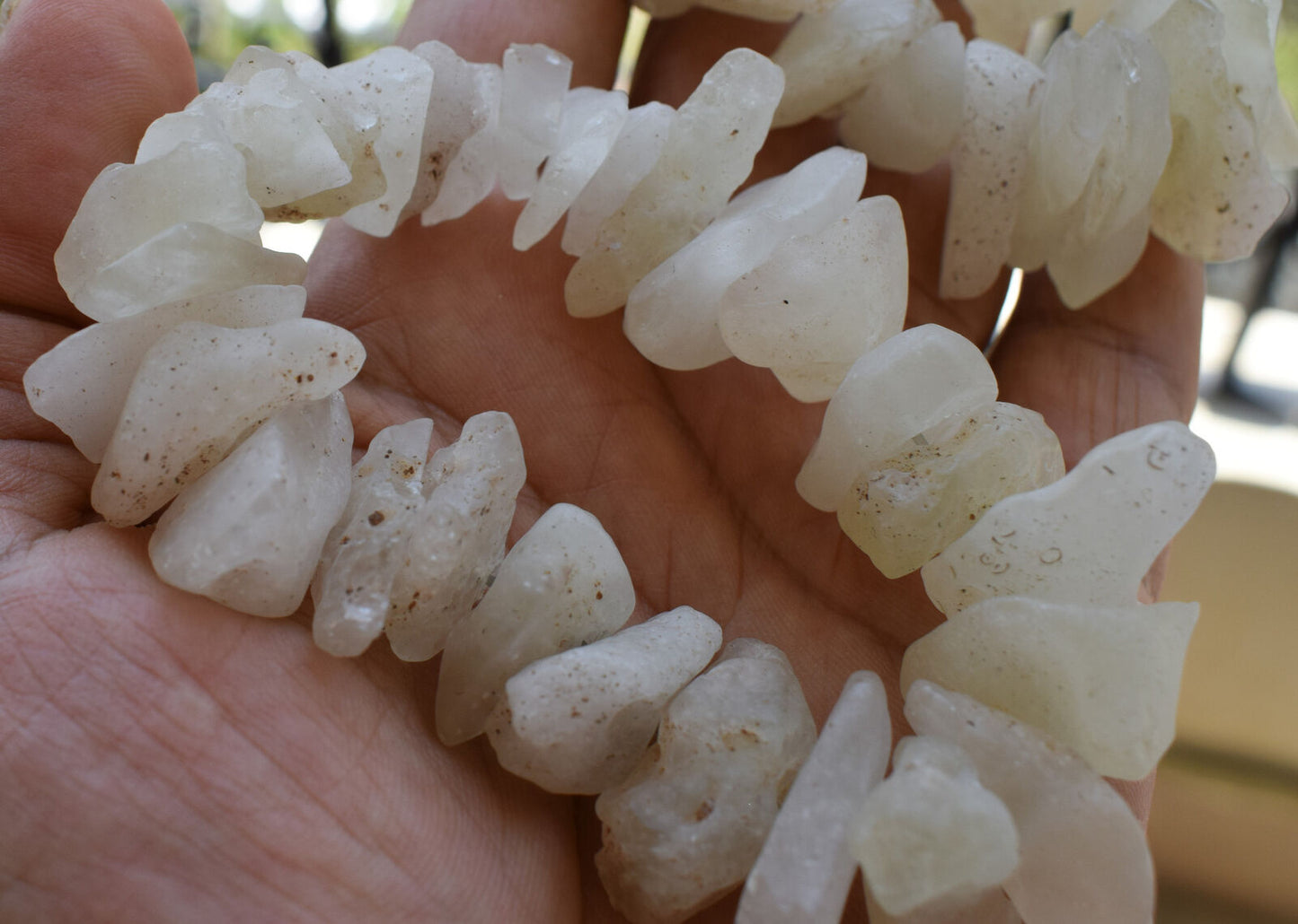 2 Libyan Desert glass Bracelets, rough desert glass-asteroid impact-169 grams