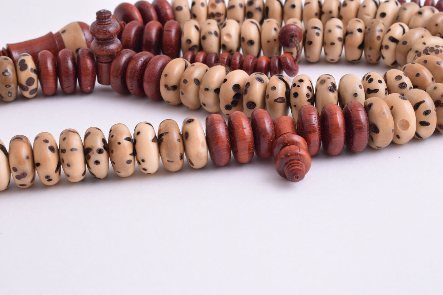 MOROCCAN OUD SALIBA Sholib- Rosewood Islamic Prayer Beads-Worry Beads