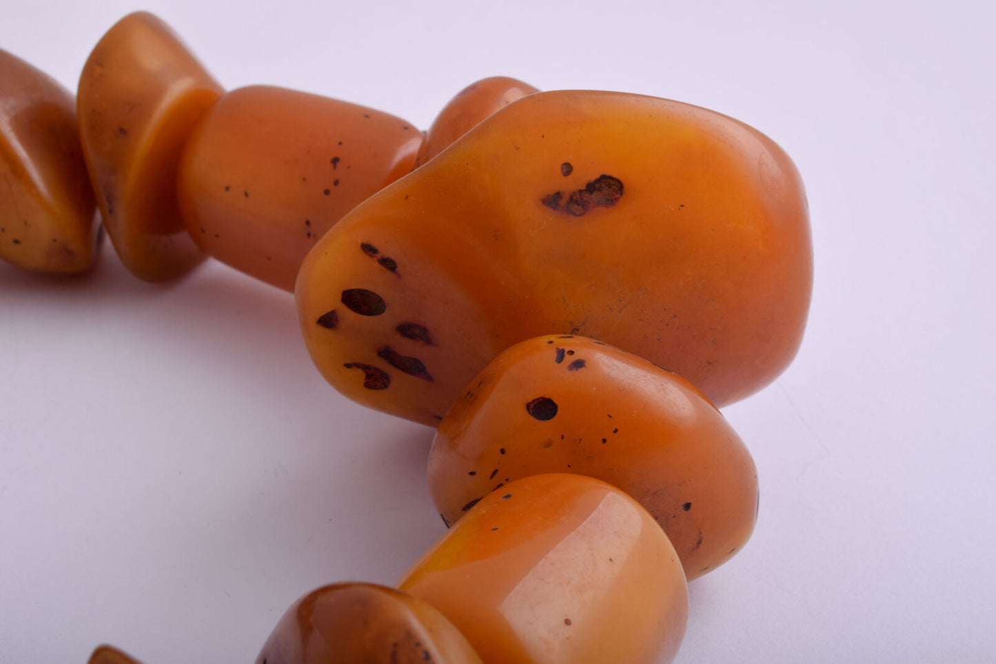 LARGE antique African Moroccan Amber Beads Strands-RESIN-FAUX amber- 570 gram