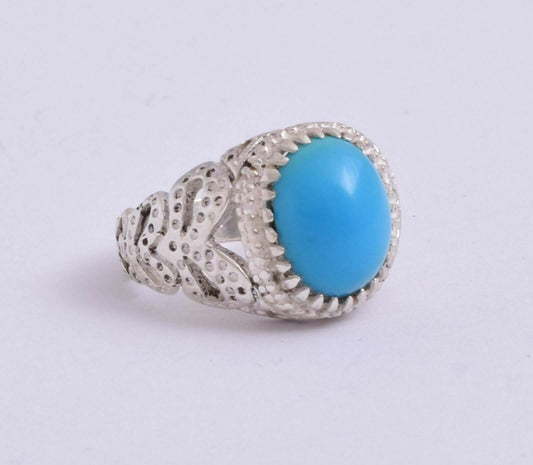 Egyptian Turquoise Sterling silver Men Ring-Middle Eastern