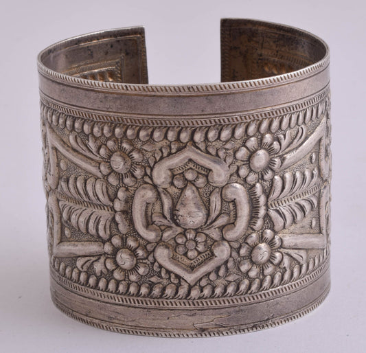 Vintage berber Bedouin silver bracelet Cuff-LIBYA