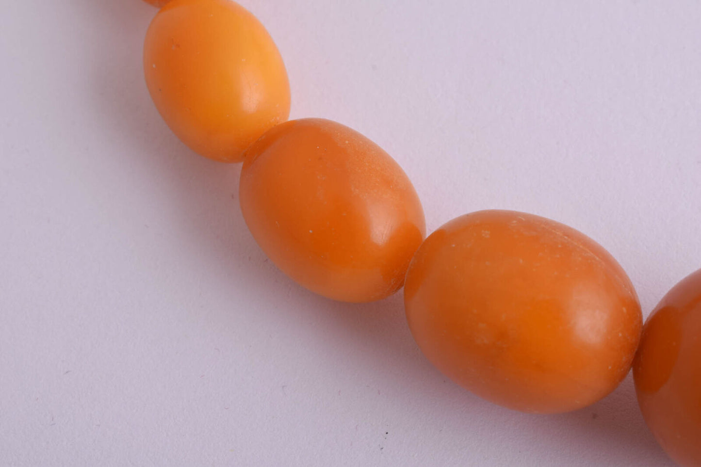 Antique genuine natural German Amber kahraman beads Necklace-Bernsteinkette