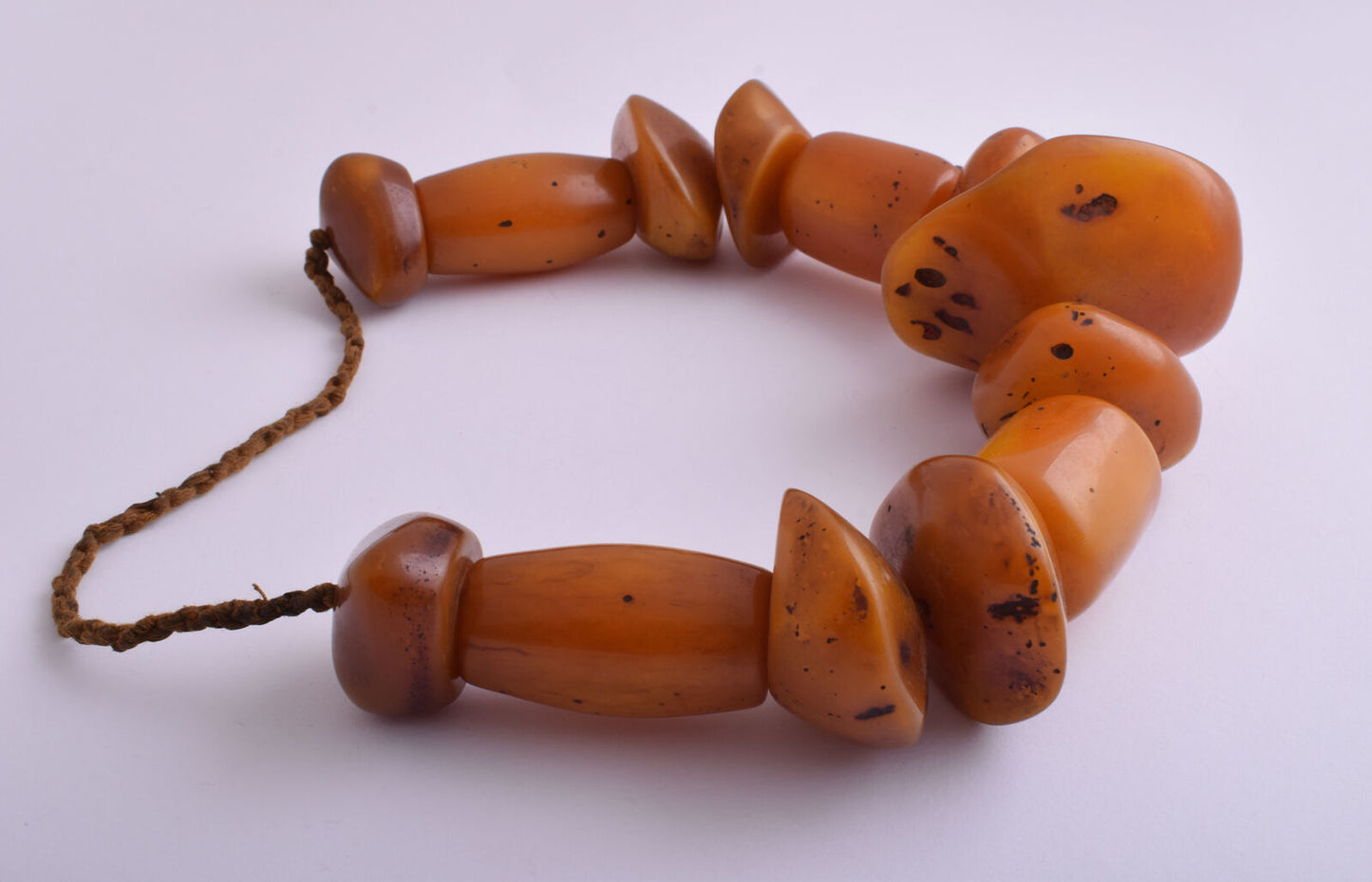 LARGE antique African Moroccan Amber Beads Strands-RESIN-FAUX amber- 570 gram