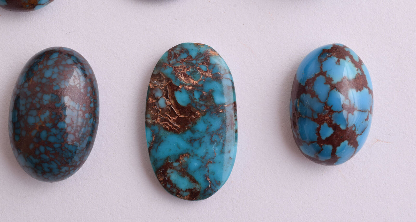 Egyptian Turquoise spiderweb Cabochon/ 12 Cab cabochon stone- 425 Carats-Lot