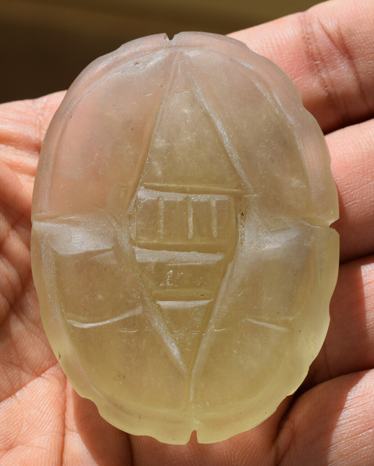 Libyan Desert Glass, Egyptian Scarab, Scarab Beetle, asteroids Impact, 444 Carat