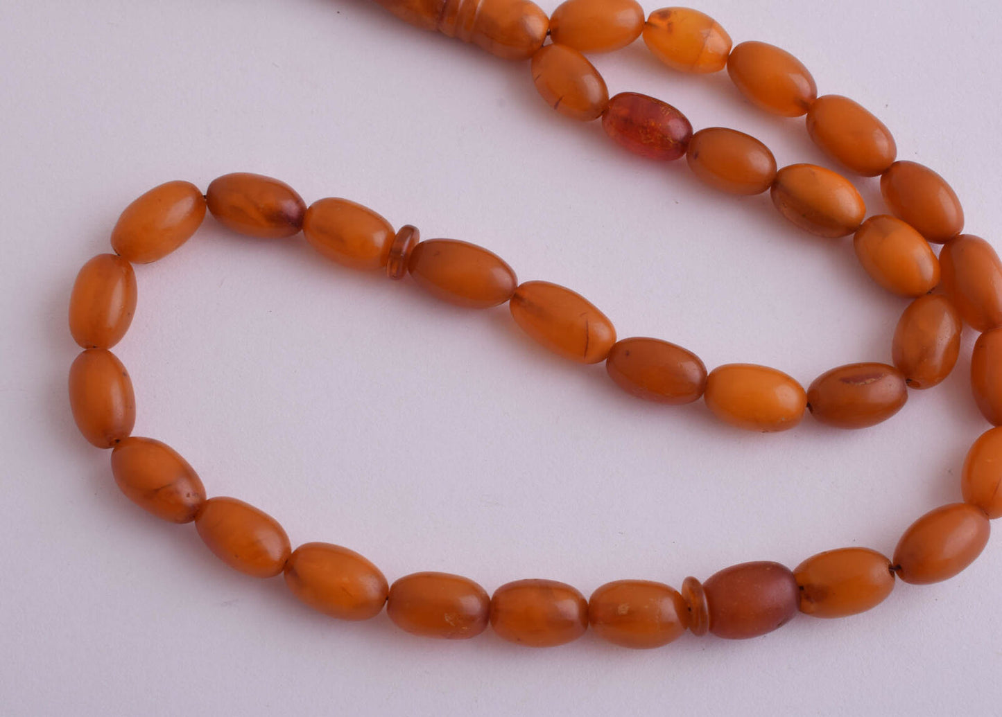 Antique natural butterscotch Amber kahraman Prayer Beads-Bernstein