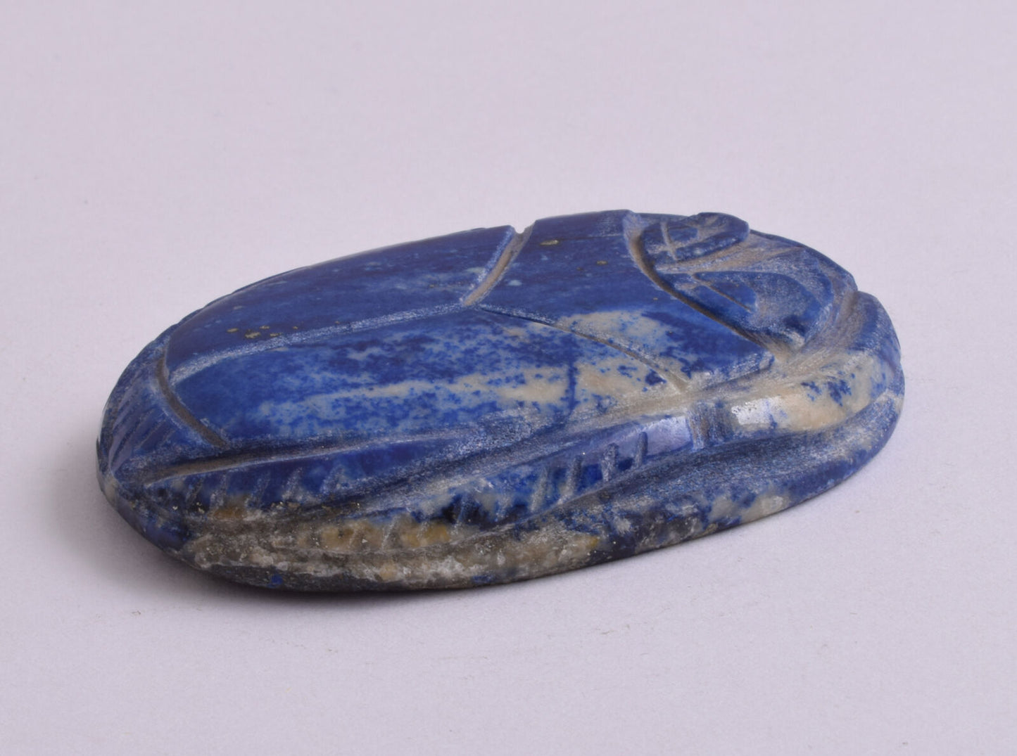 Egyptian Scarab-Carved Egyptian Lapis Lazuli Scarab- 2.4" / 62 grams