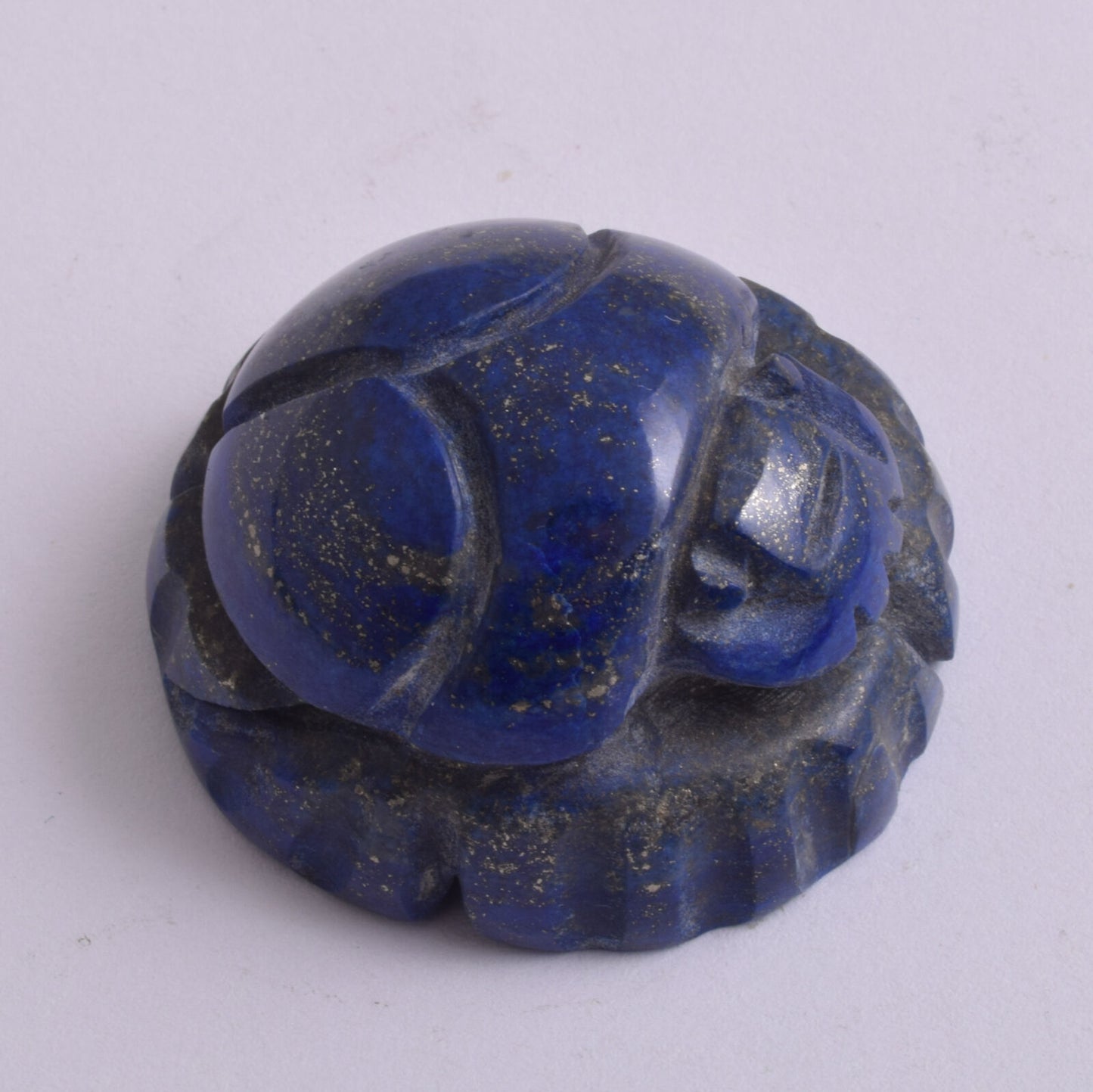 Egyptian Scarab-Carved Egyptian Lapis Lazuli Scarab- 1.6" / 56 grams